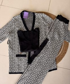 Black Zebra 4 Pc Coord-Set